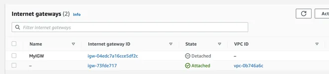 Tạo internet gateway trong aws