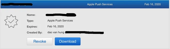 download cer file từ apple developer