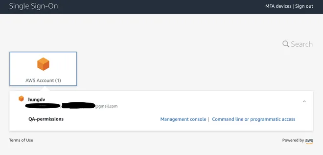 cách sử dụng aws sso