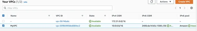 Tạo VPC trong aws